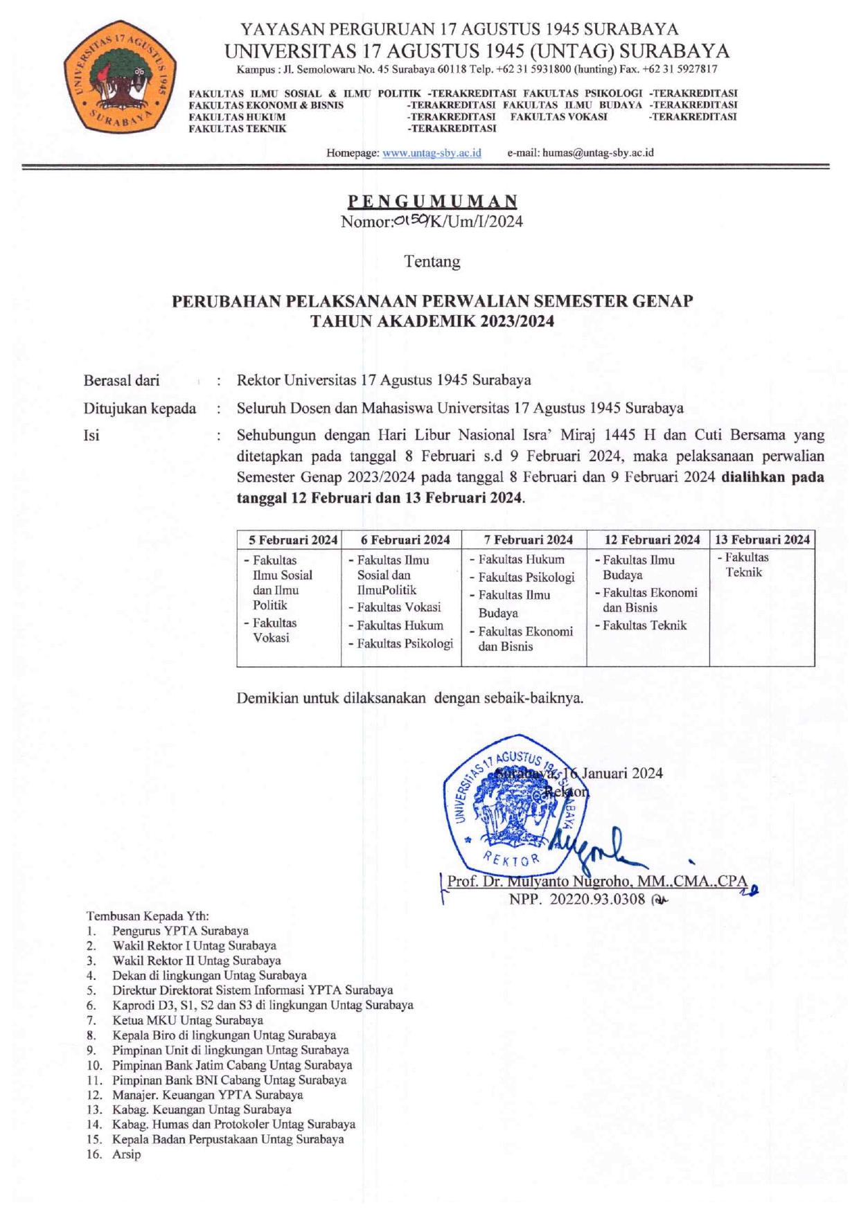 Petunjuk Perwalian Semester Genap Tahun Akademik 2023/2024