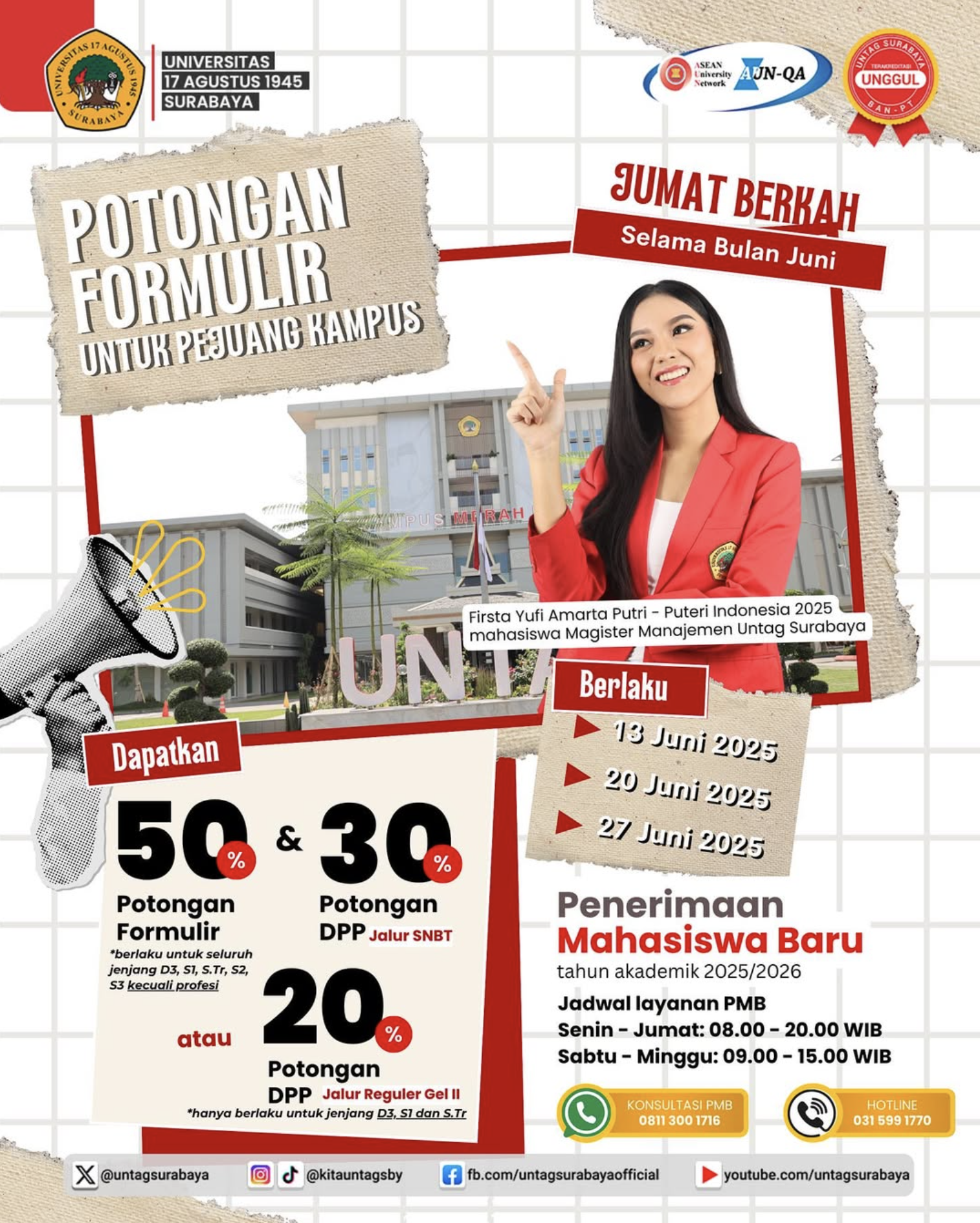 Diskon istimewa berlaku khusus hari Jumat selama bulan Juni 2025