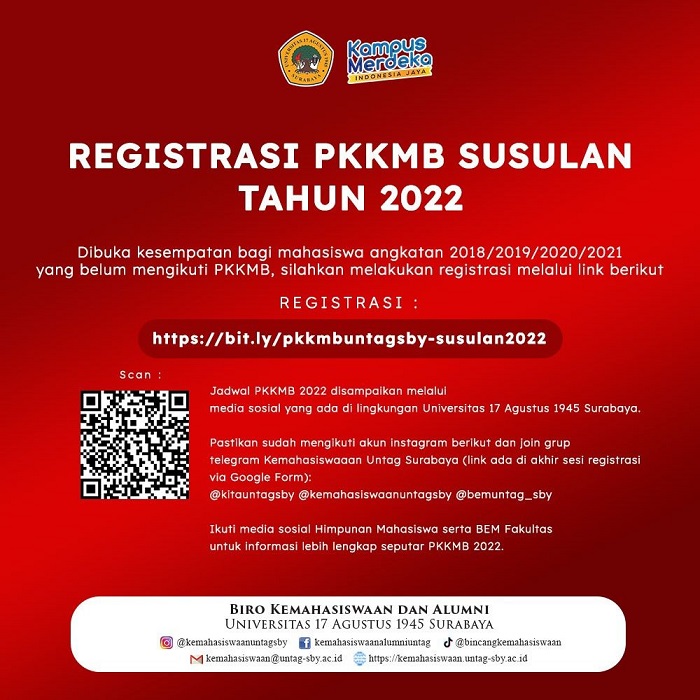 Registrasi PKKMB Susulan Tahun 2022