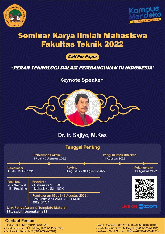 Seminar Karya Ilmiah Mahasiswa Fakultas Teknik 2022