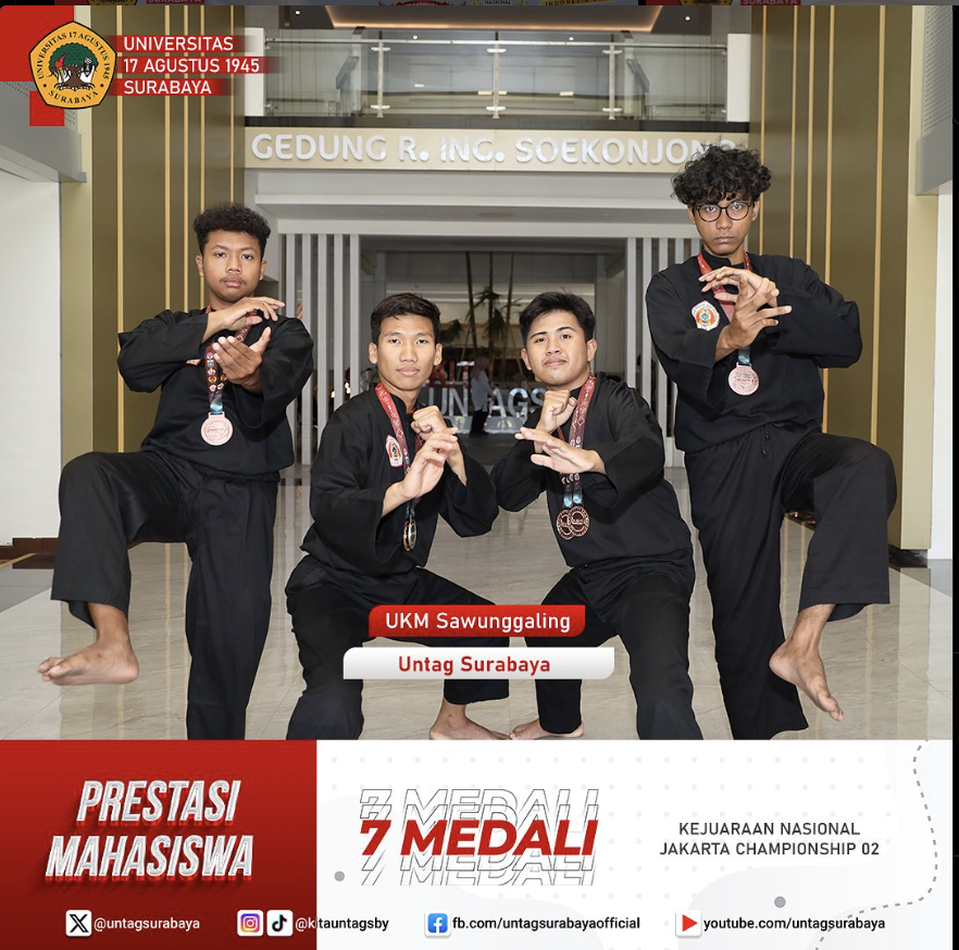 Prestasi Mahasiswa UKM Sawunggaling Meraih 7 Medali dalam Kejuaraan Jakarta Championship 2