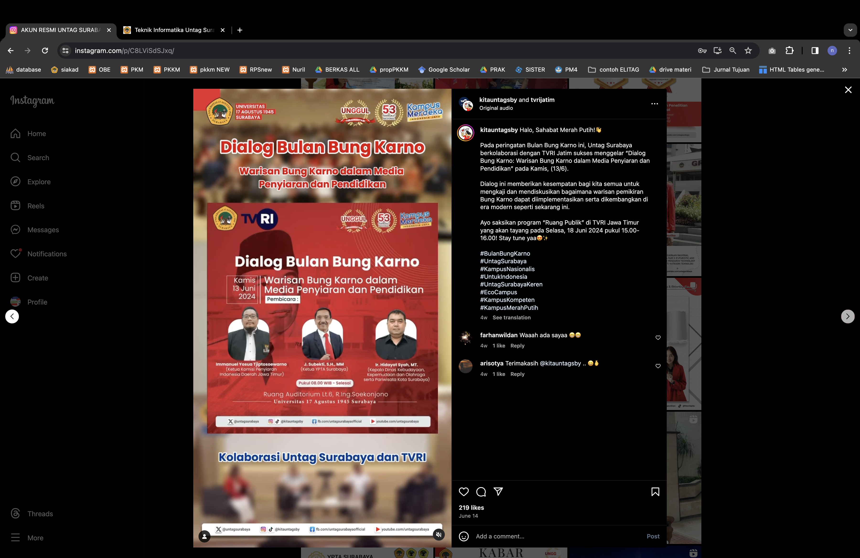 Pelaksanaan Dialog Bung Karno: Warisan Bung Karno dalam Media Penyiaran dan Pendidikan
