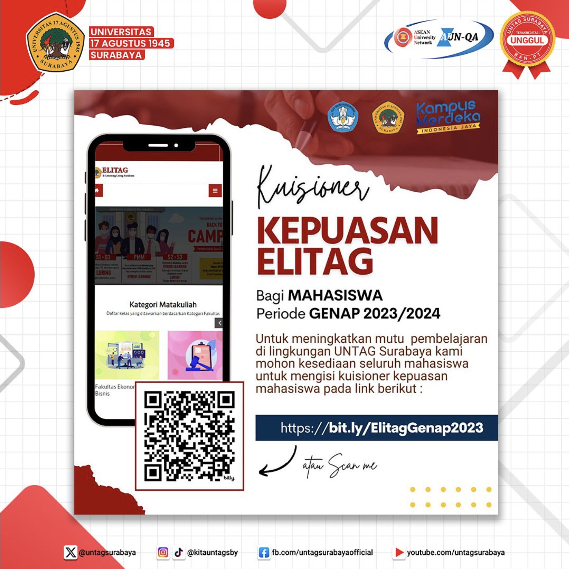 Survei Kepuasaan Mahasiswa terhadap Elitag
