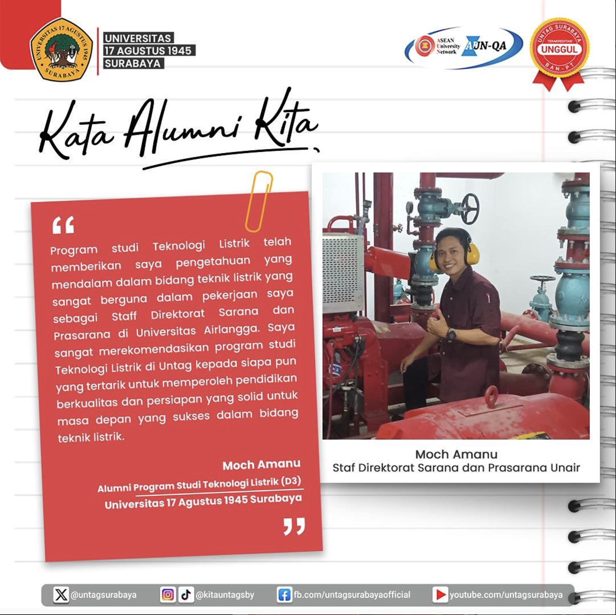 Kata Alumni : Pendidikan adalah investasi terbaik untuk masa depan