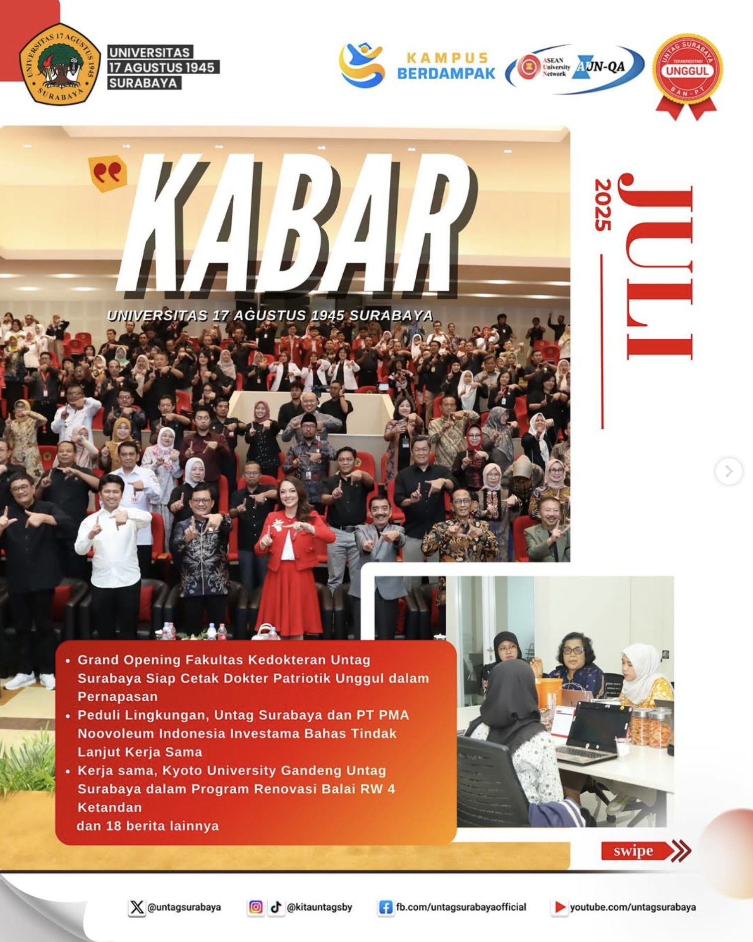 Semua Kabar Untag ini bisa kamu baca selengkapnya di website resmi Untag Surabaya
