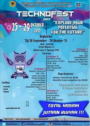 Himatifta UNTAG Surabaya Akan Mengadakan Technofest 2015