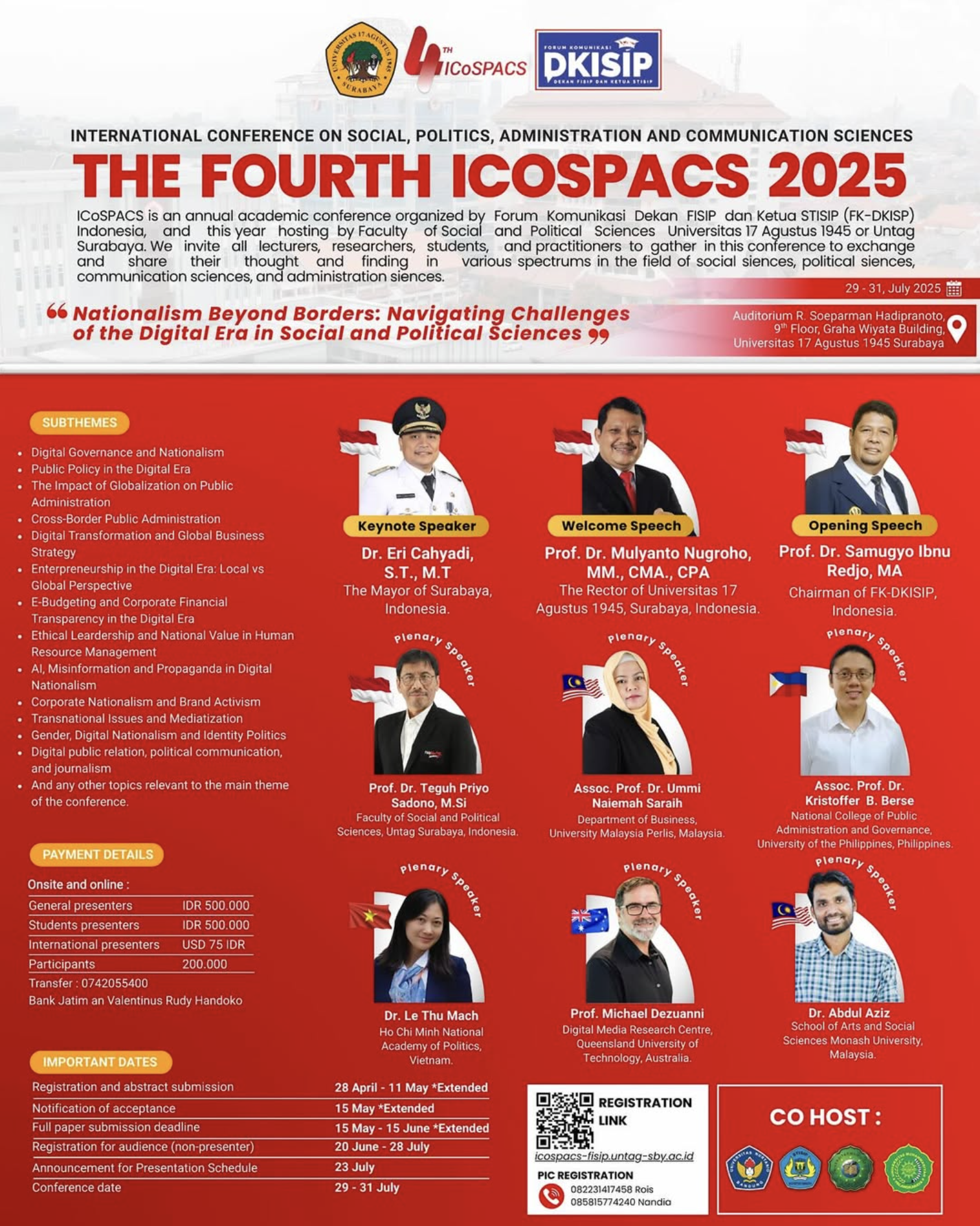 The Fourth International Conference on Social, Politics, Administration and Communication Sciences (ICOSPACS 2025)