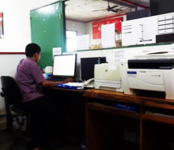 Pandu Setya Jati Mahasiswa UNTAG Surabaya Kerja Praktek Di CV. Sejati Komputama Surabaya