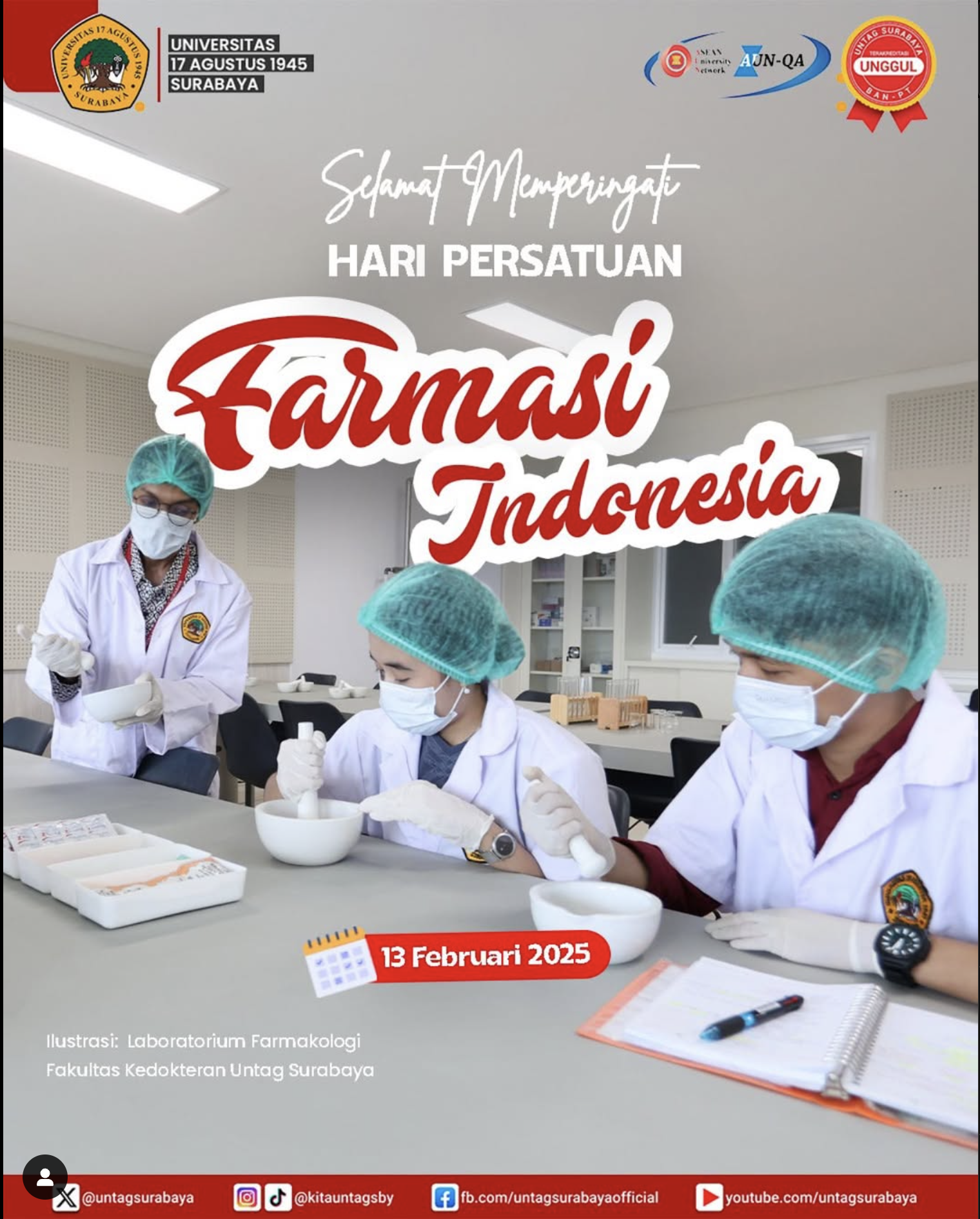 Tanggal 13 Februari, Indonesia memperingati Hari Persatuan Farmasi Indonesia