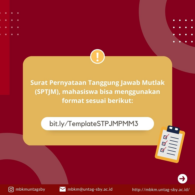 Surat Pernyataan Tanggung Jawab Mutlak (SPTJM), Mahasiswa bisa Menggunakan Format Berikut