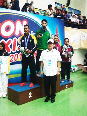 Amri Rusdana Mahasiswa UNTAG Surabaya Juara 1 Cabor Pencak Silat PON Jabar 2016