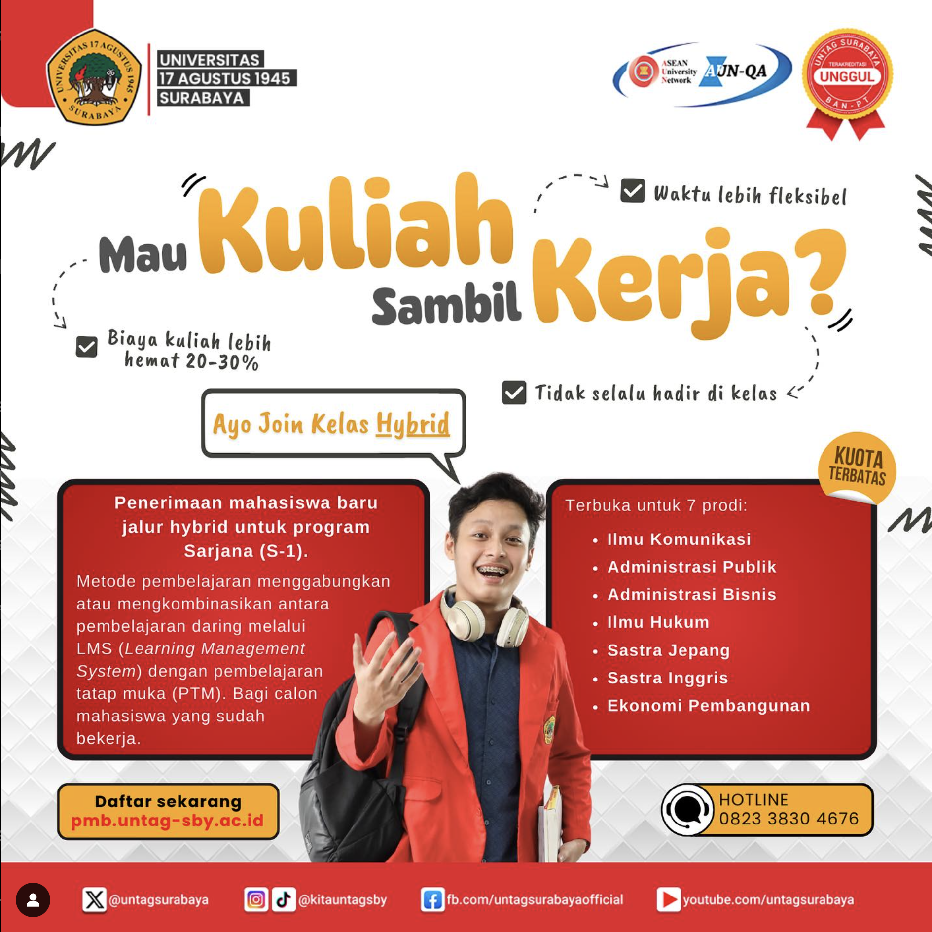 Ingin kuliah secara fleksibel namun tetap sambil bekerja? ke UNTAG SBY aja!