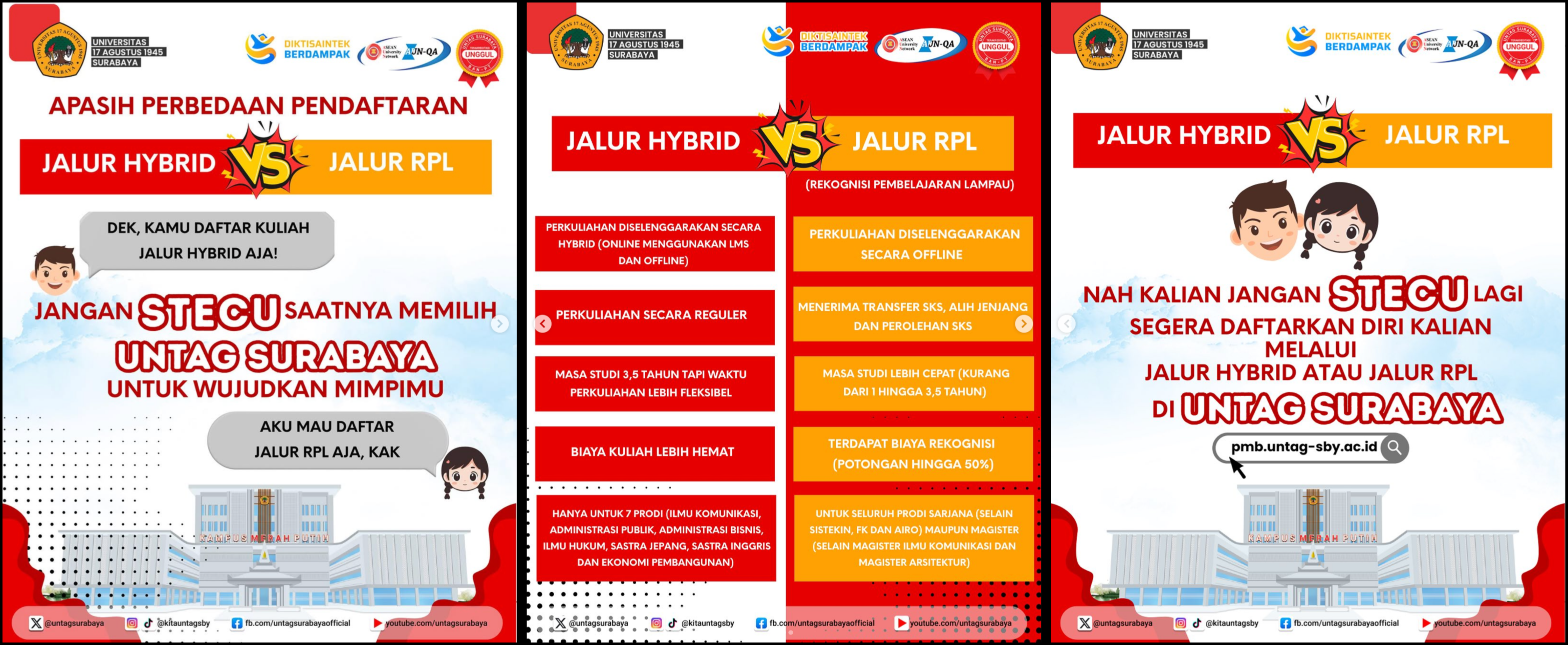 Di Untag Surabaya, kamu bisa pilih antara Jalur Hybrid atau Jalur RPL