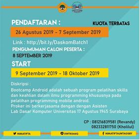 Android Bootcamp Himatifta Untag Surabaya