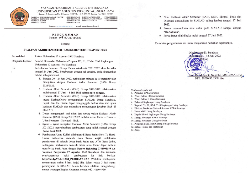 EAS Semester Genap 2021/2022