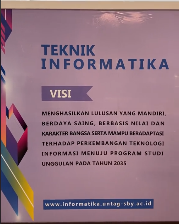 Halo Calon Mahasiswa Informatika Untag Surabaya Kami ada di Tiktok Loooh...