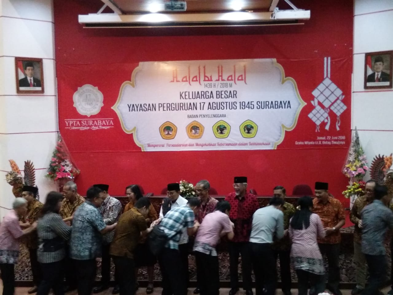 Pasca Libur Lebaran, Keluarga Besar Yayasan Perguruan 17 Agustus 1945 Surabaya Menggelar Kegiatan Halal Bi Halal
