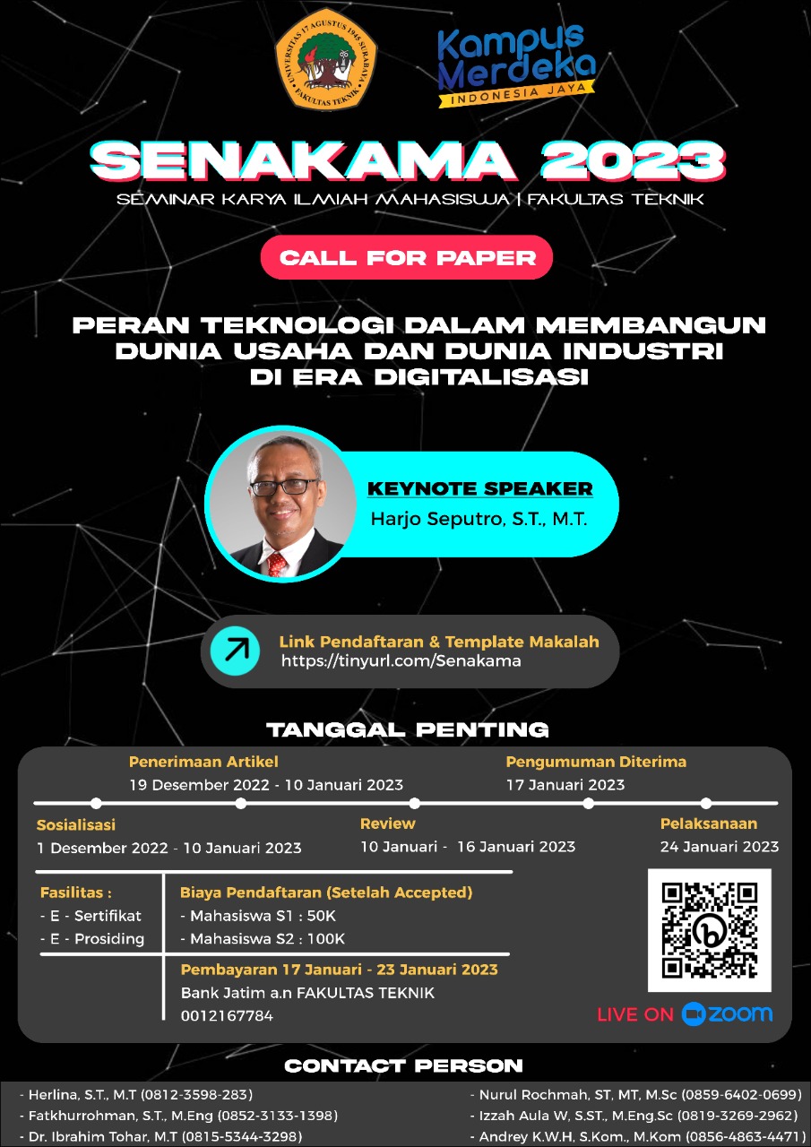 SENAKAMA (Seminar Karya Ilmiah Mahasiswa | Fakultas Teknik) 2023 