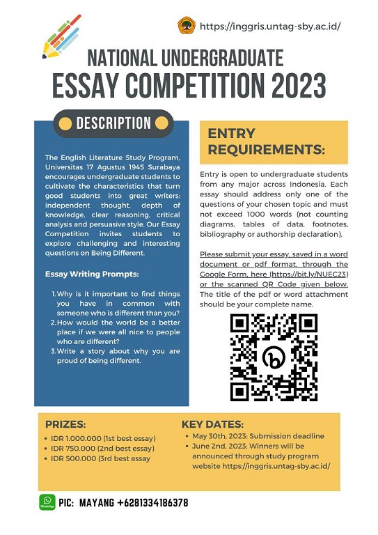 National UNdergraduate Essay Competition 2023