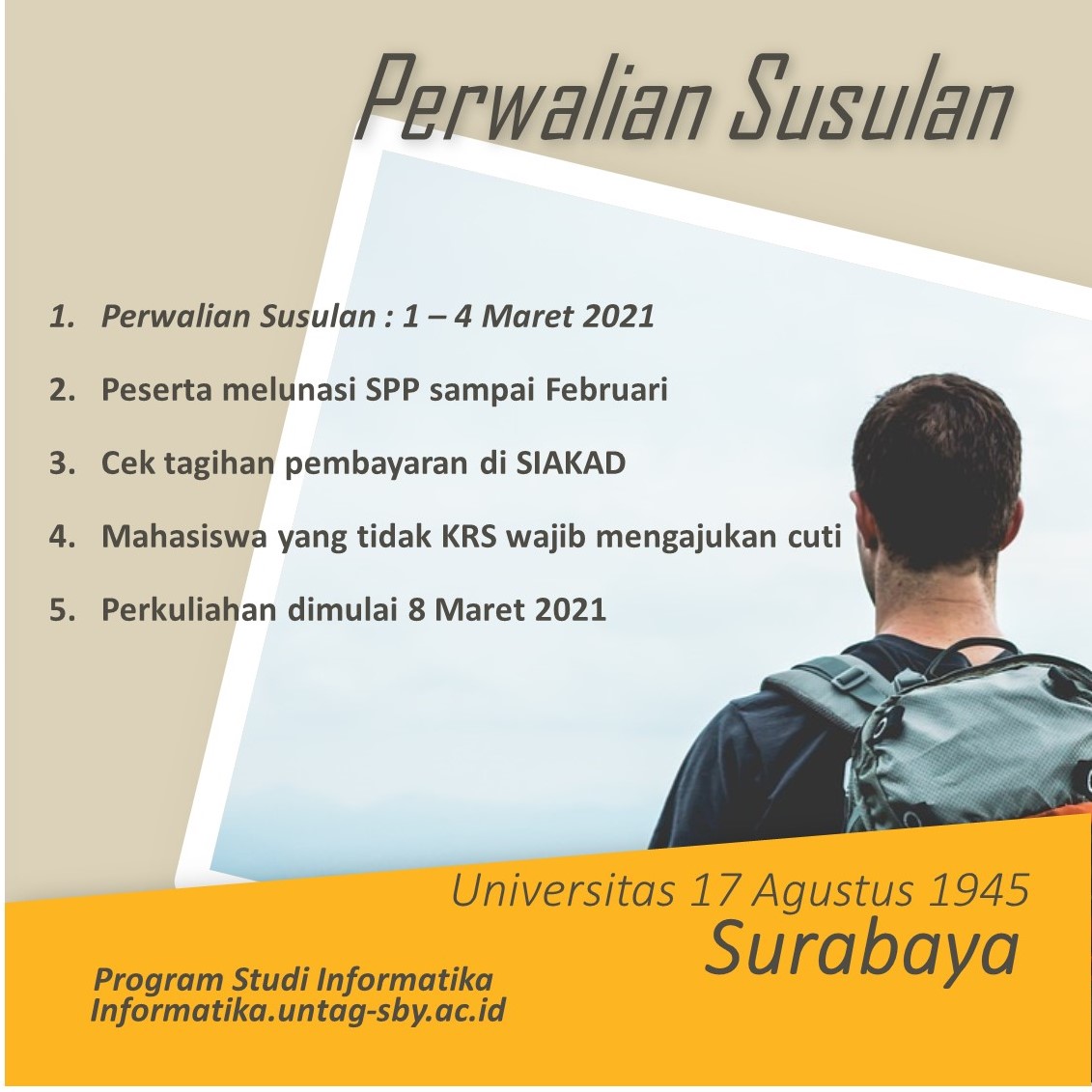 Pelaksanaan Perwalian Susulan Genap 2020 2021