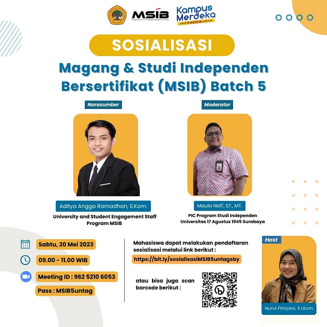 Sosialisasi Magang & Studi Independen Bersertifikat (MSIB) Batch 5