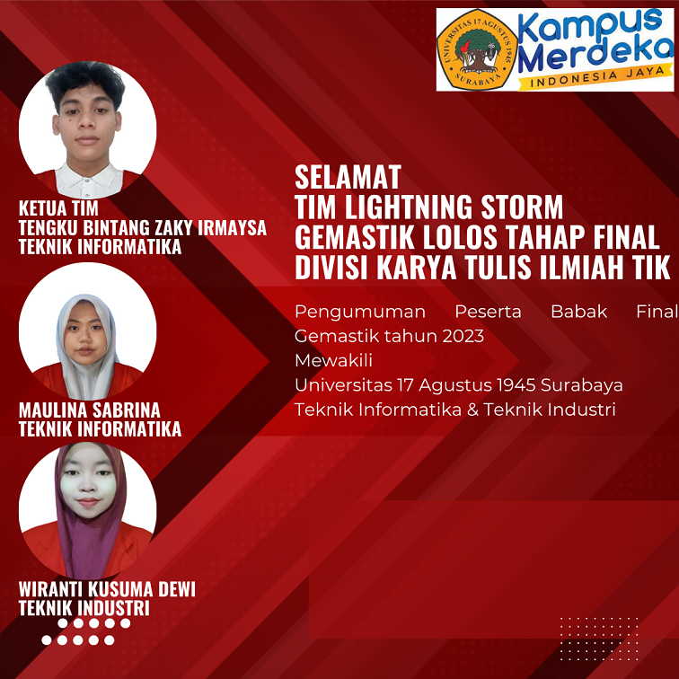Tim KTI Gemastik Lolos Tahap Final 2023
