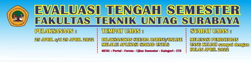 EVALUASI TENGAH SEMESTER (ETS) SEMESTER GENAP 2021/2022