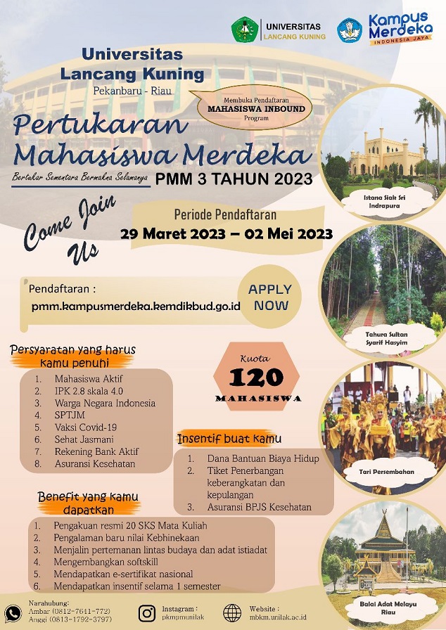 Pertukaran Mahasiswa Merdeka Universitas Lancang Kuning - Pekanbaru - Riau