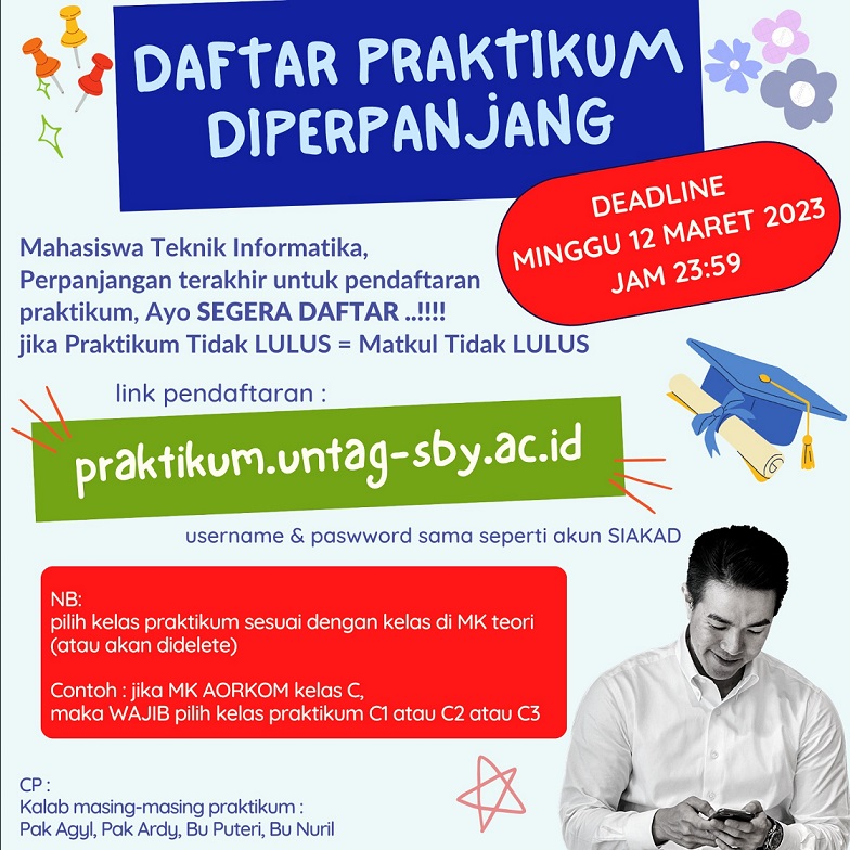 Daftar Praktikum Diperpanjang