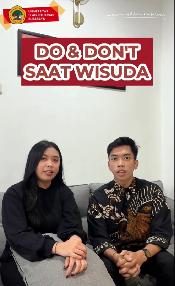 Halo calon wisudawan dan wisudawati Untag Surabaya