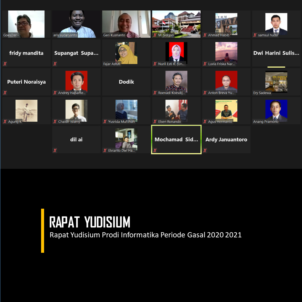 Rapat Yudisium Gasal 2020 2021